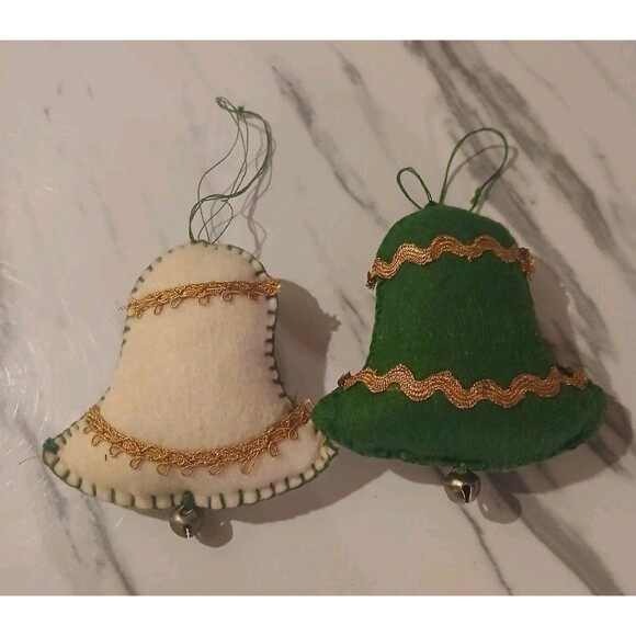 Vintage Christmas Ornaments Lot Of 14 Holiday Handmade Cottage - Picture 4 of 10